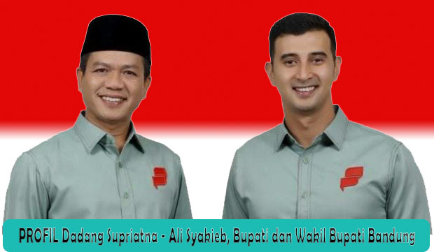 Bupati Dadang Supriatna dan Wakil Bupati Ali Syakieb saat menghadiri acara dakwah bersama guru ngaji di Kabupaten Bandung